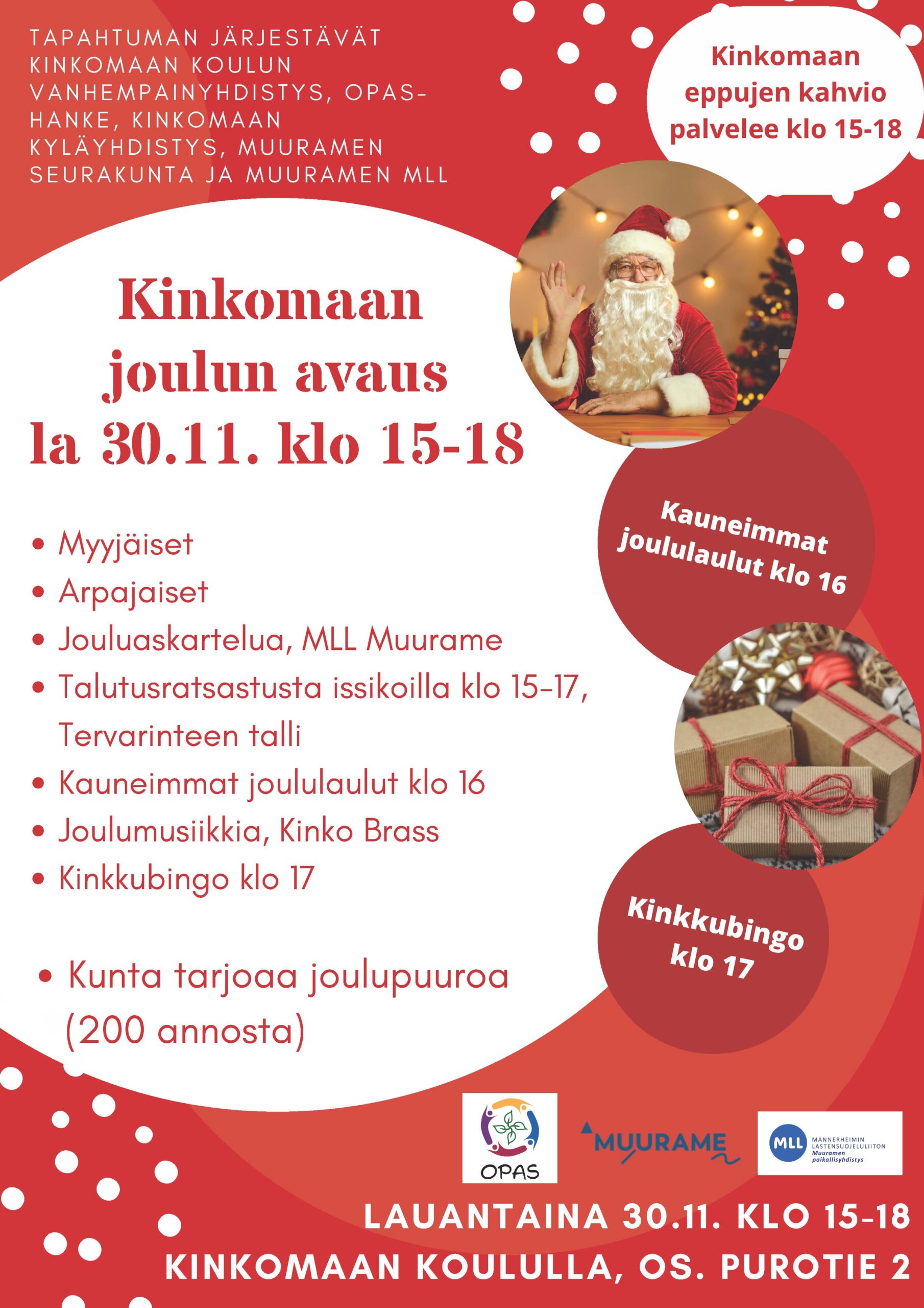 Kinkomaan joulun avaus 2024